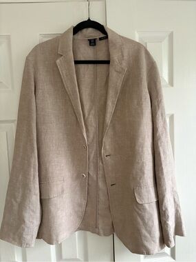 Daniel Hatcher 100% linen Men  Beige Linen Blazer